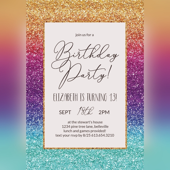 Custom Children's Birthday Party Invitations - Picture 9 of 12